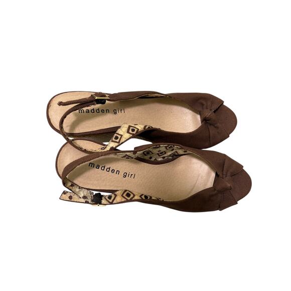 Madden Girl Opened-toe Heeled Sandals - Sz 8.5 - Picture 1 of 4